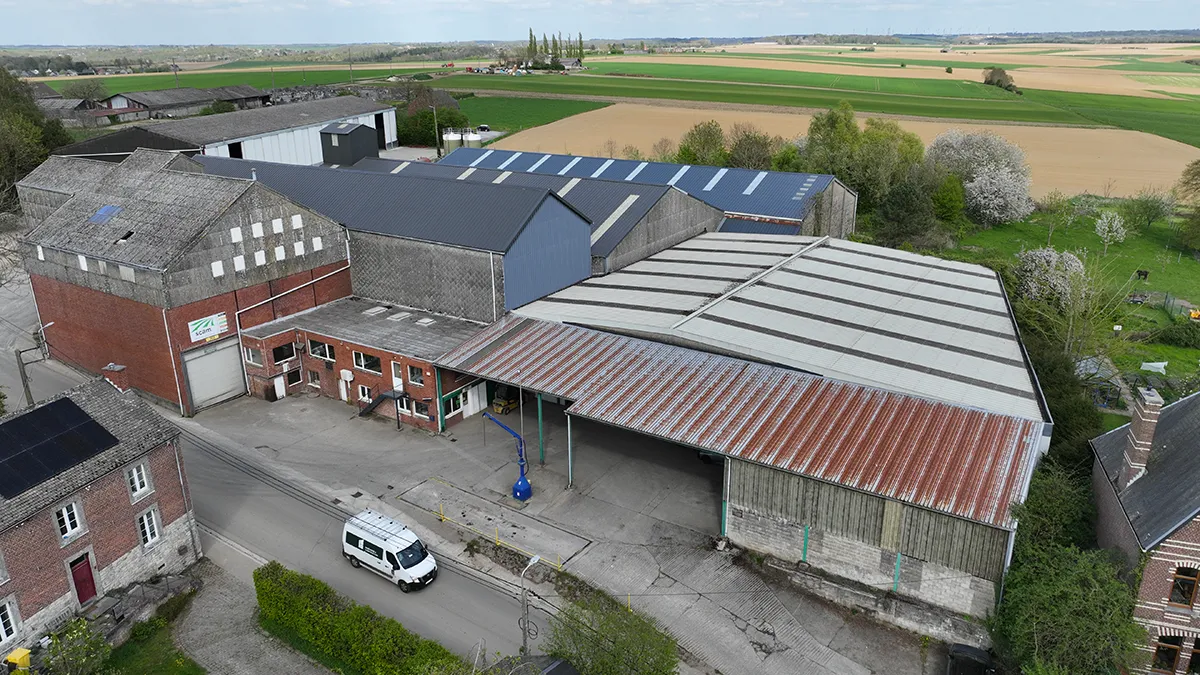 Photo a&eacute;rienne du d&eacute;p&ocirc;t de H&eacute;ron